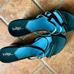 Indigo Women's Sandals in Blue and Black